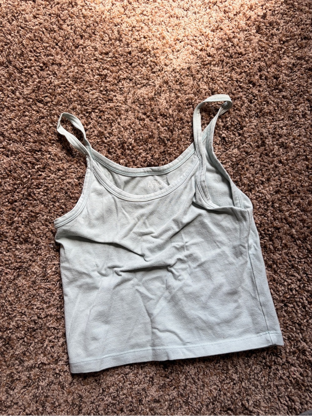 ARQ sky blue Cropped Camisole Tank